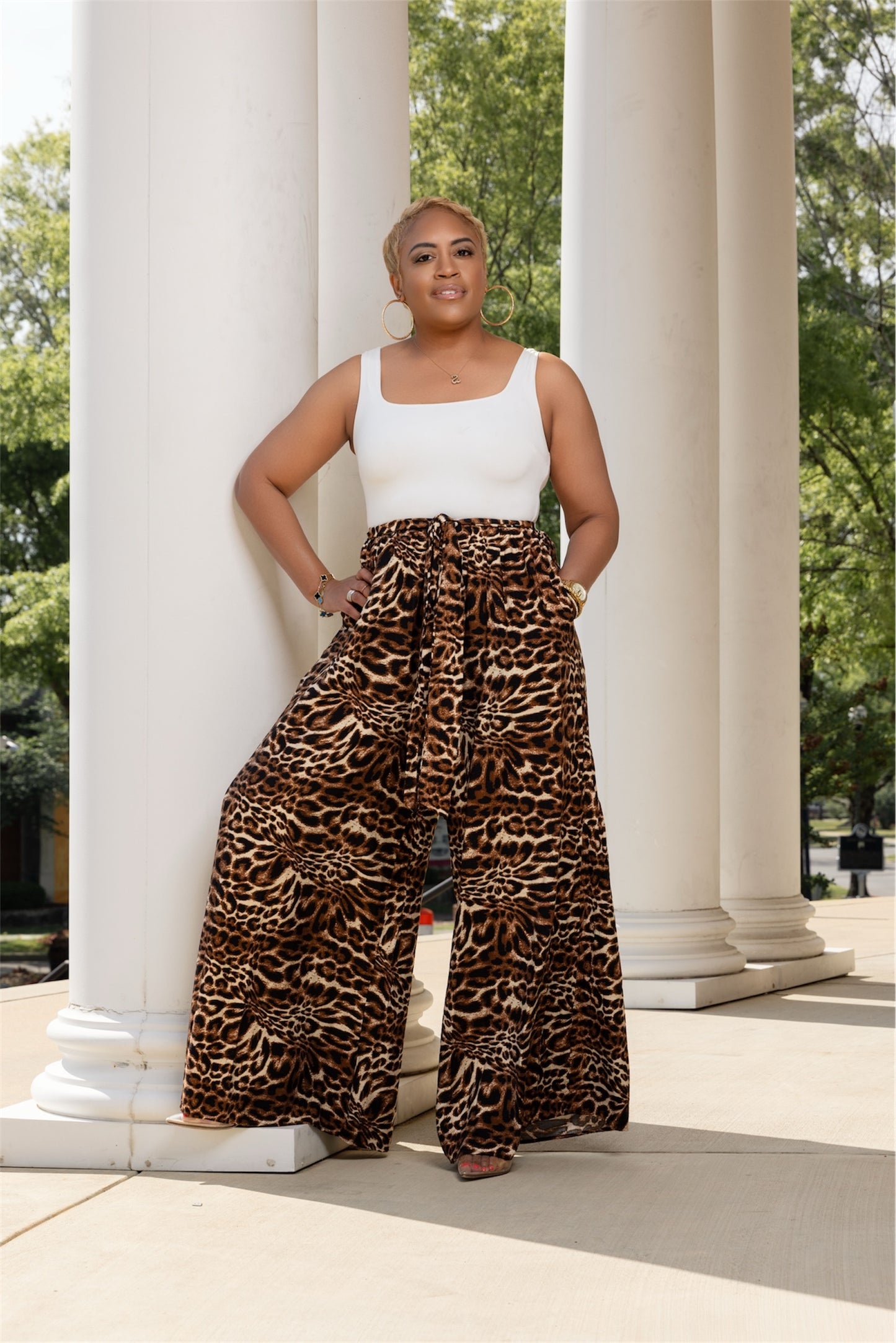 Wild Ambitions Leopard Print Jumpsuit