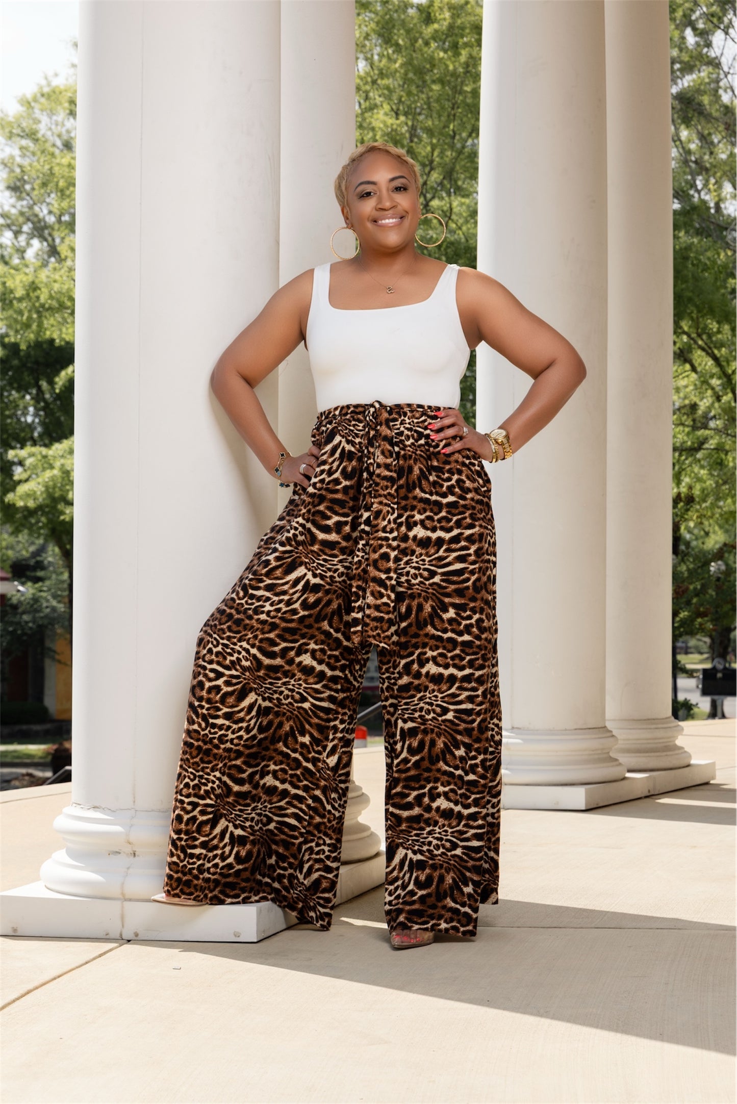 Wild Ambitions Leopard Print Jumpsuit