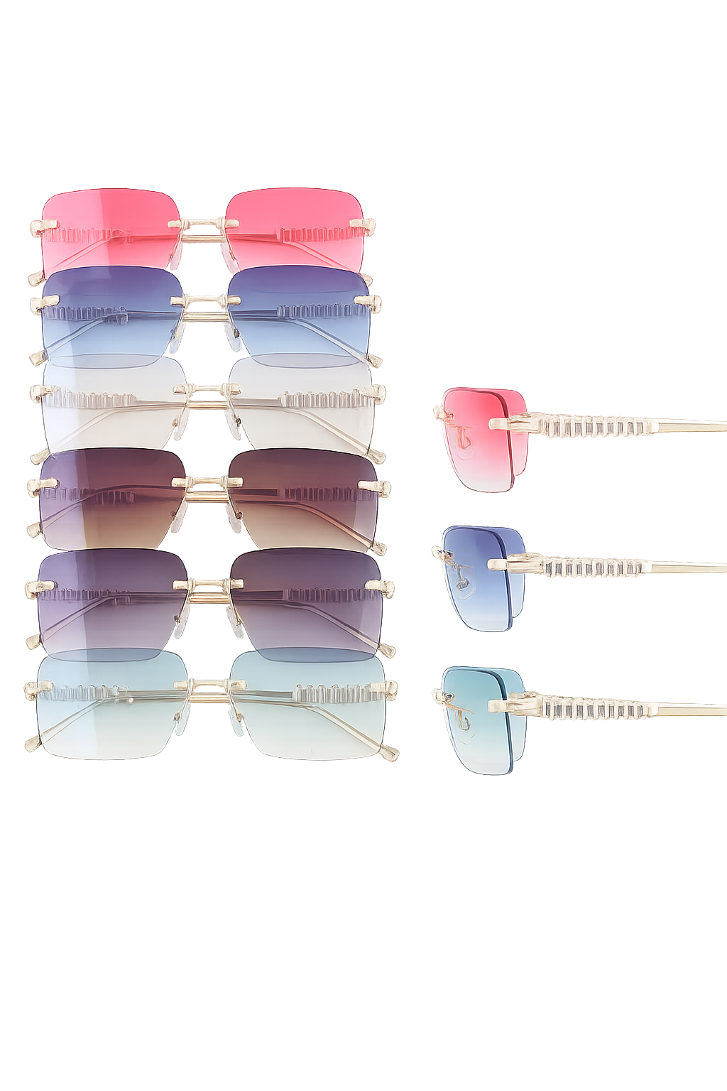 Skyline Luxe Rimless Sunglasses