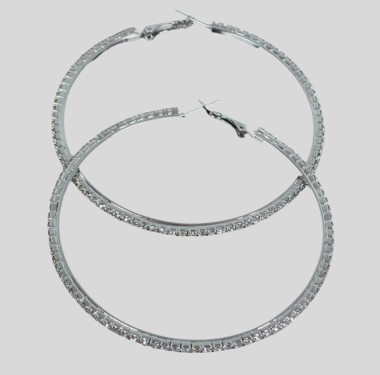 Rhinestone Hoops - 3 Colors