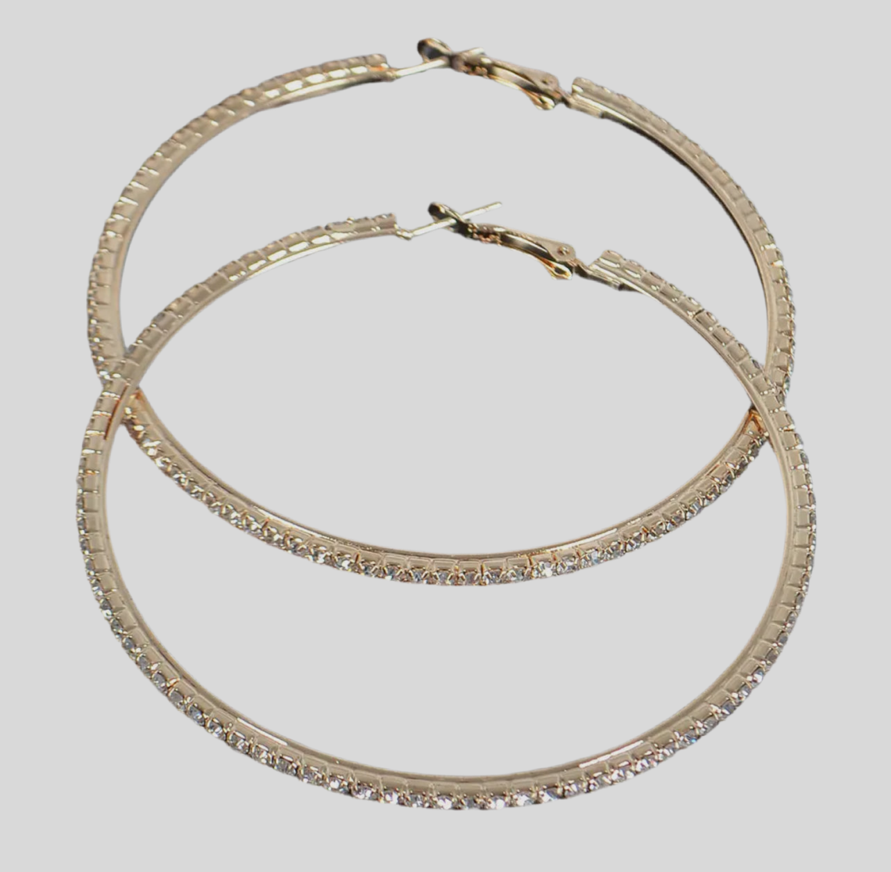 Rhinestone Hoops - 3 Colors