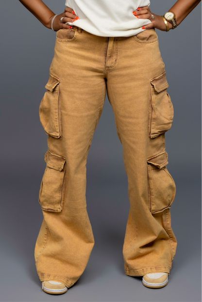 Stretch Cargo Jean Trousers