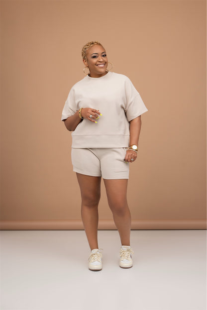 Coastal Chill Ribbed Short Set