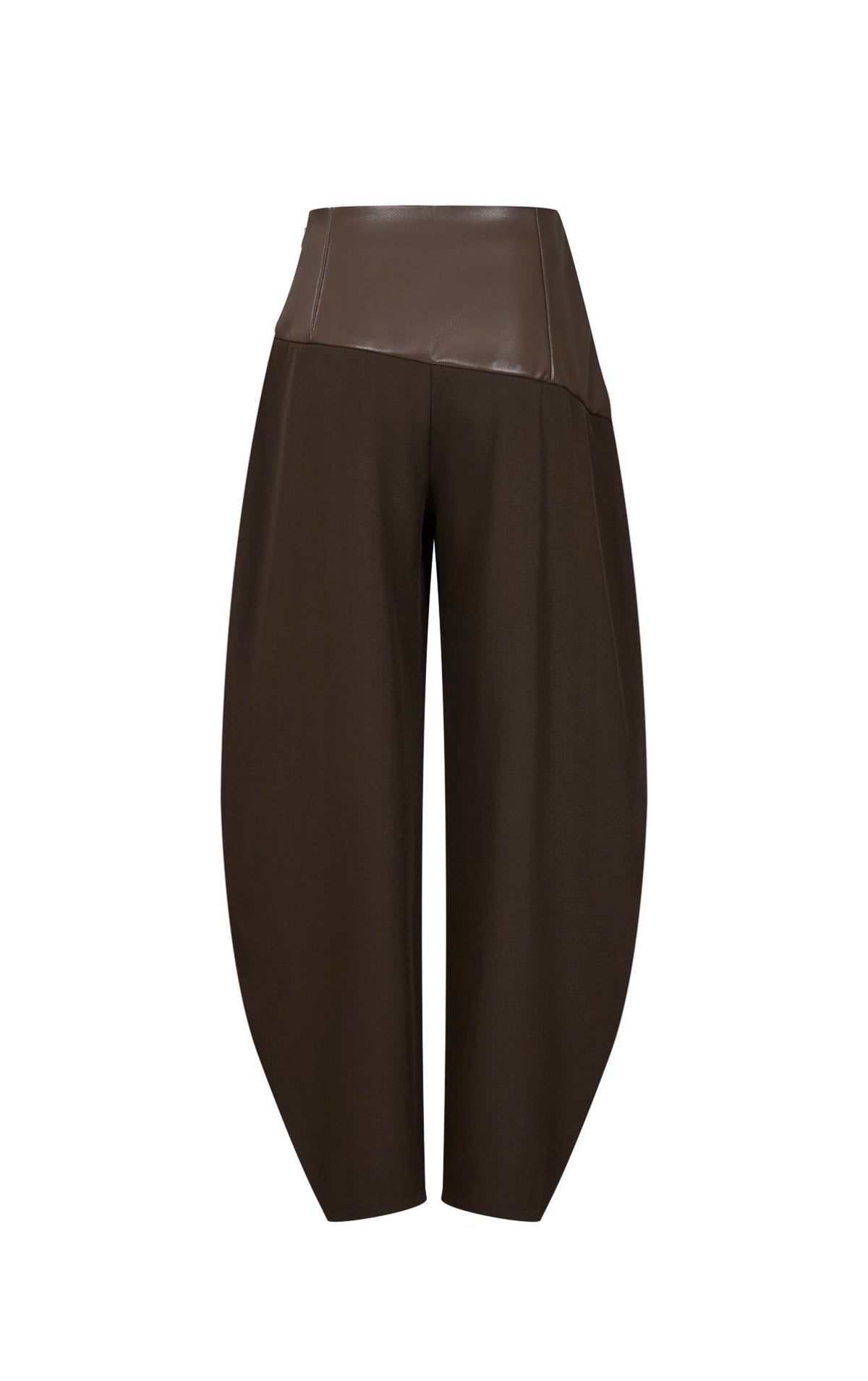 The Mercer Leather-Trim Barrel Pant