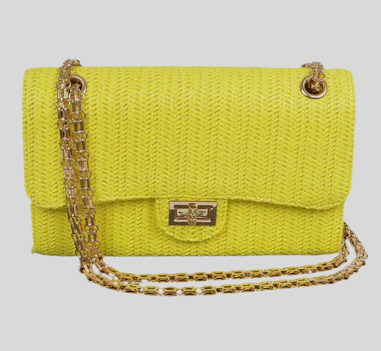 Sunshine on Me Straw Shoulder Bag