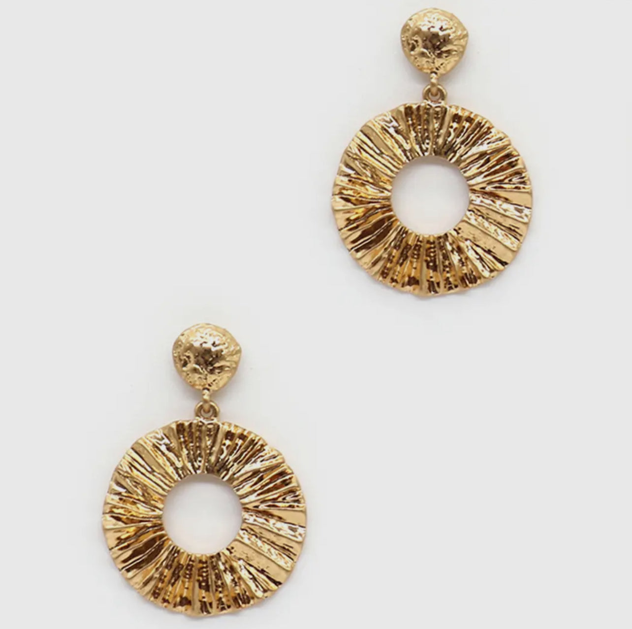 Vintage Disc Drop Earrings