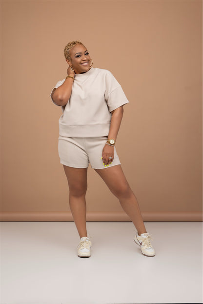 Coastal Chill Ribbed Short Set