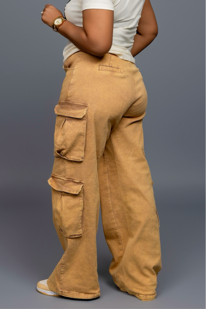 Stretch Cargo Jean Trousers