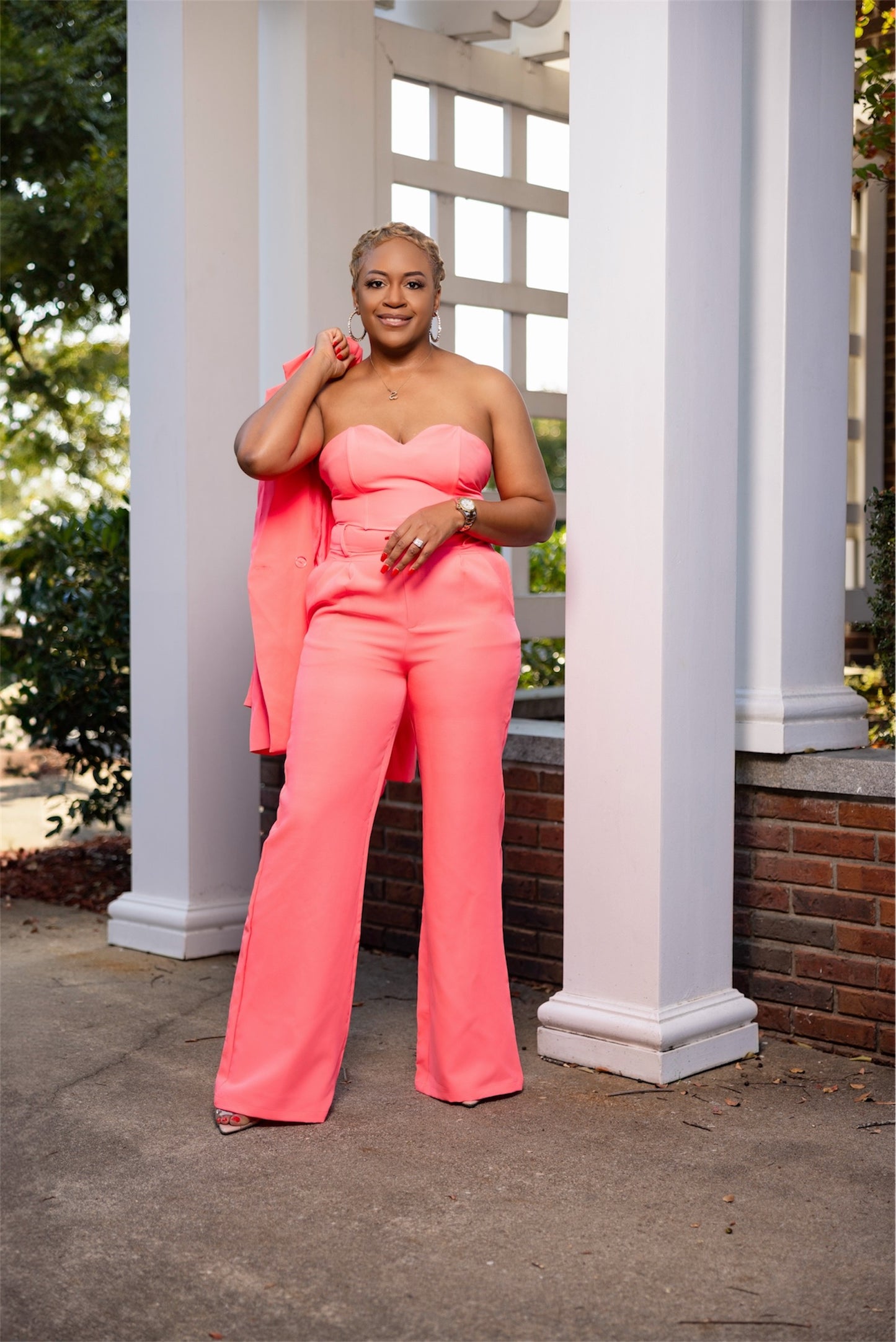 Powerful in Pink 3 Piece Suit