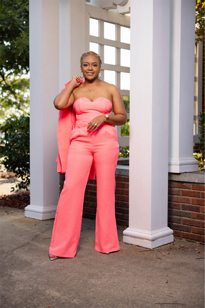 Powerful in Pink 3 Piece Suit