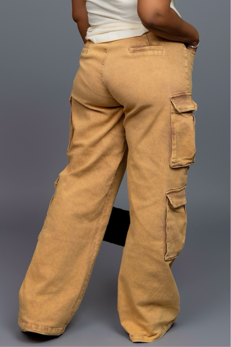 Stretch Cargo Jean Trousers