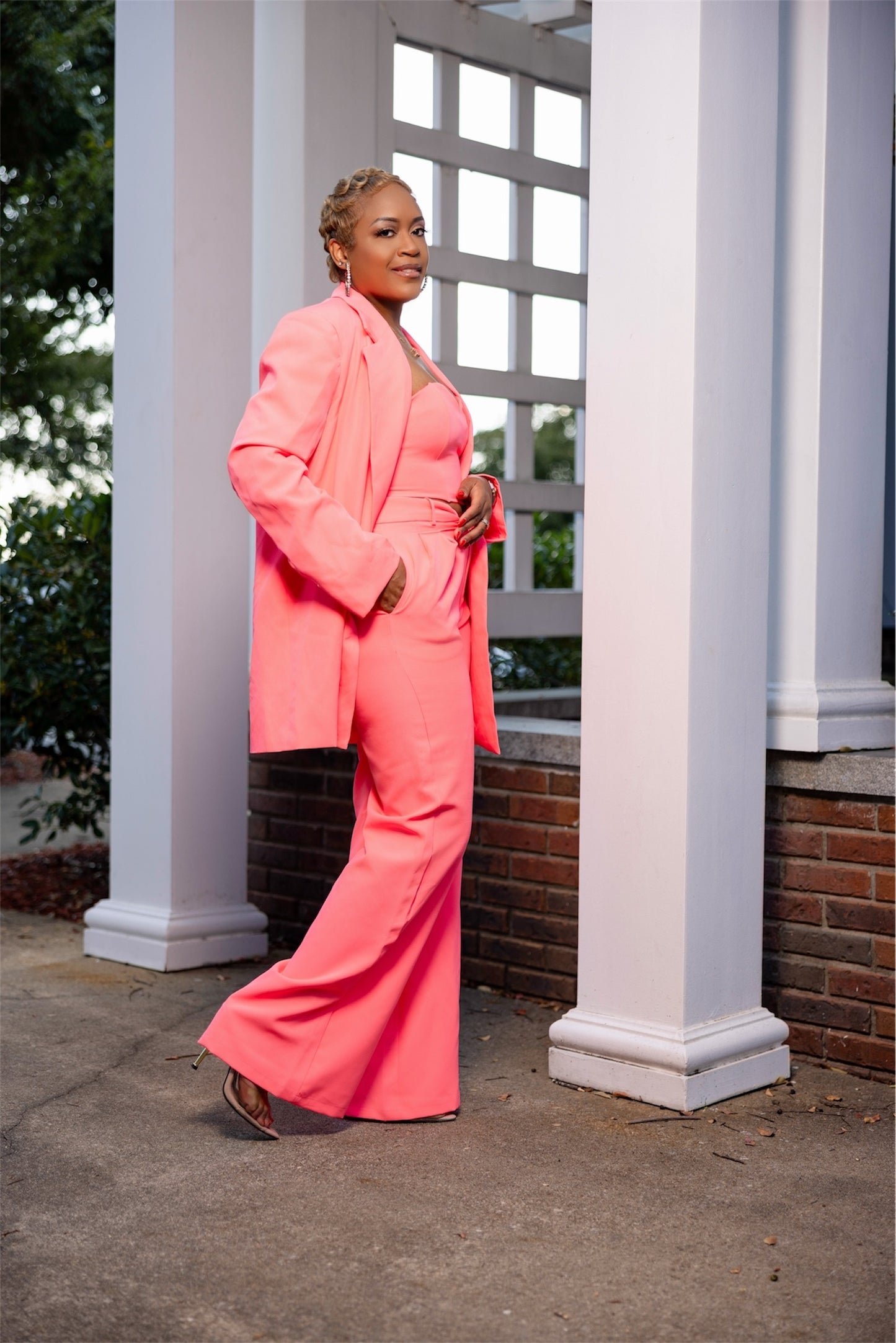 Powerful in Pink 3 Piece Suit