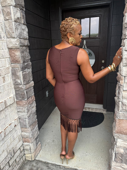 Contour Fringe Dress