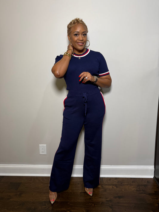 Nautical Navy Ultra Luxe Stripes Set