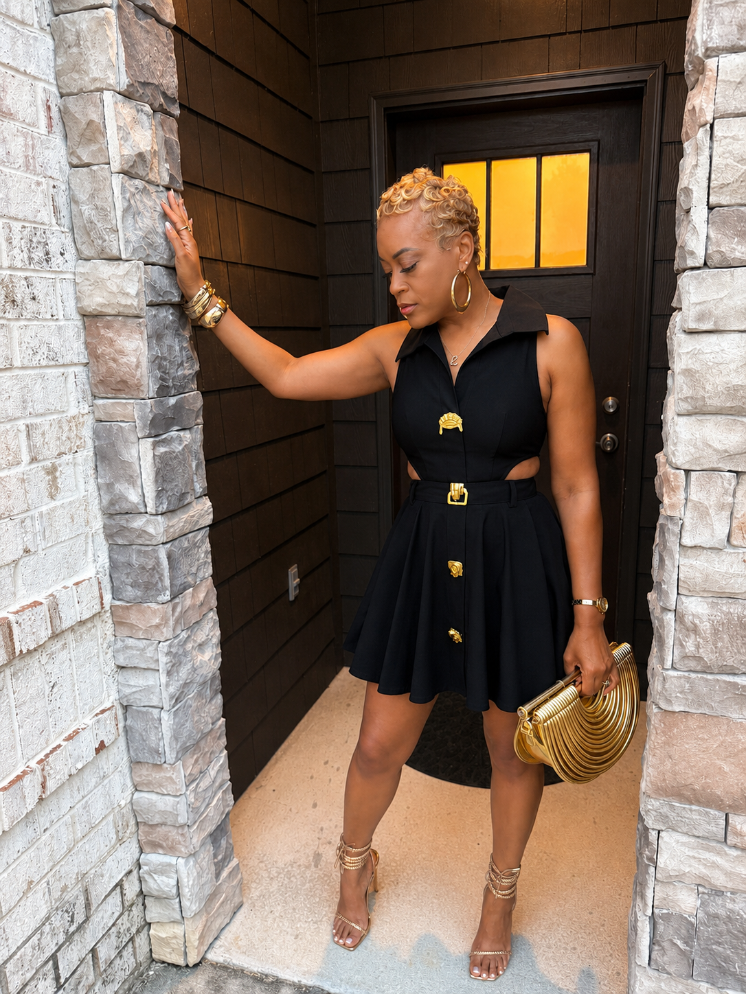 The Noir Cutout Dress