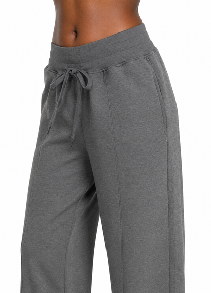 Relaxed Wide Leg Pant Set - (4 Colors)
