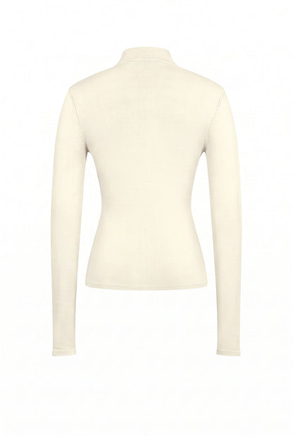 The Aurelia Ruched Button Top