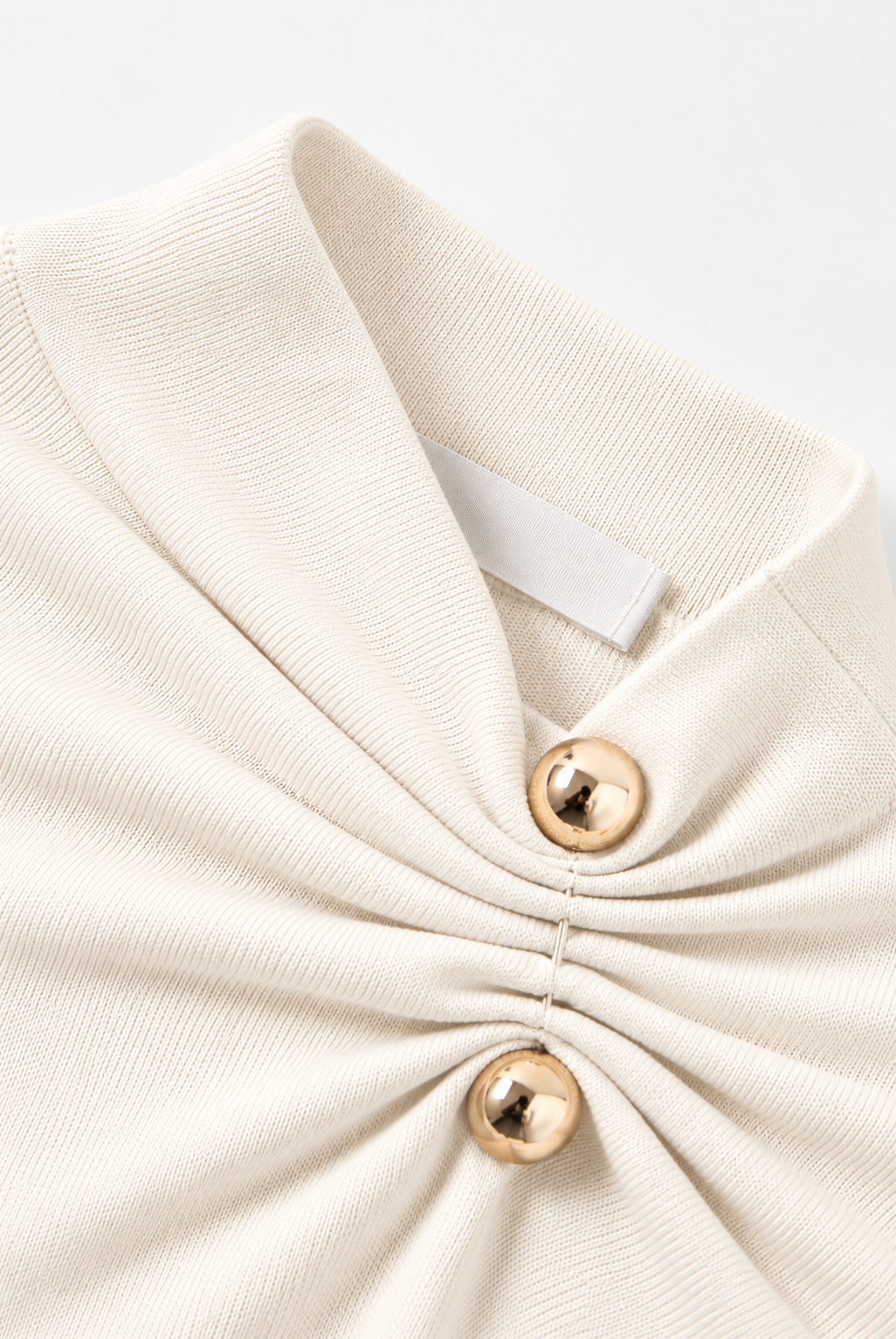 The Aurelia Ruched Button Top