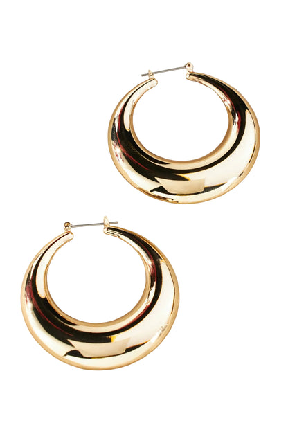 Chunky Gold Hoop Earrings