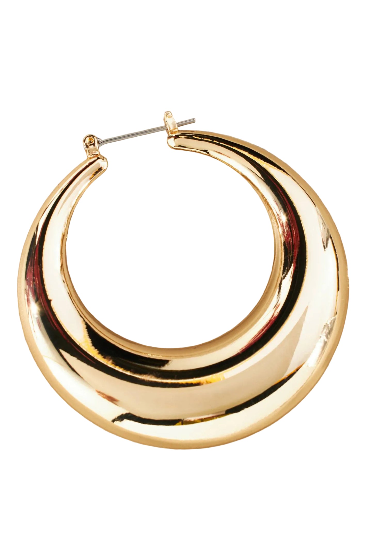 Chunky Gold Hoop Earrings