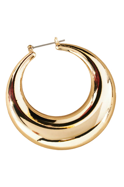 Chunky Gold Hoop Earrings