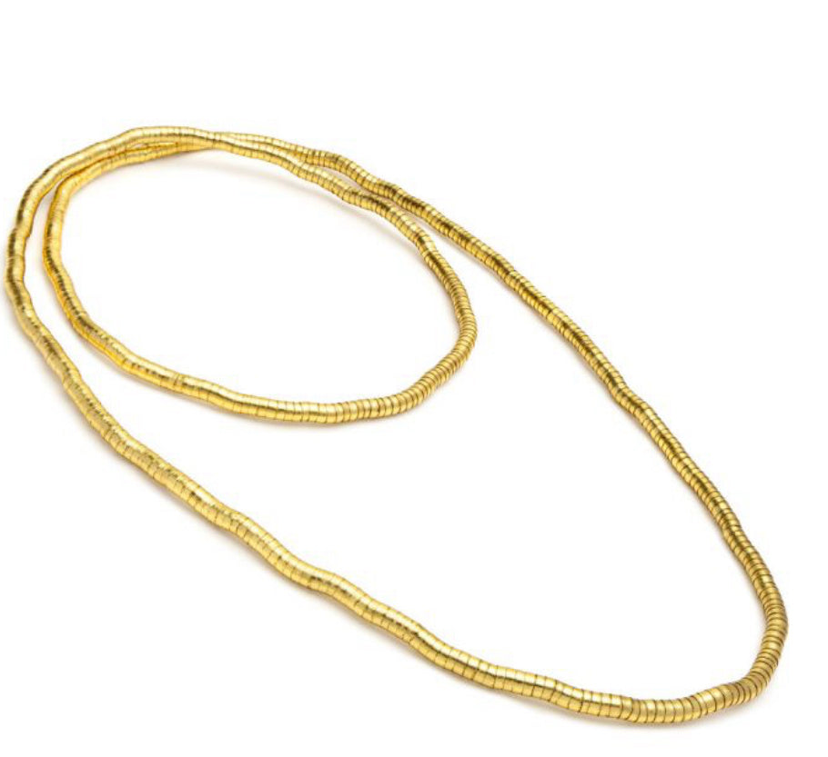 Gold Tube Necklace