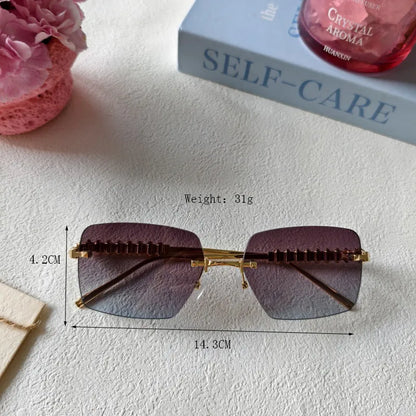 Skyline Luxe Rimless Sunglasses