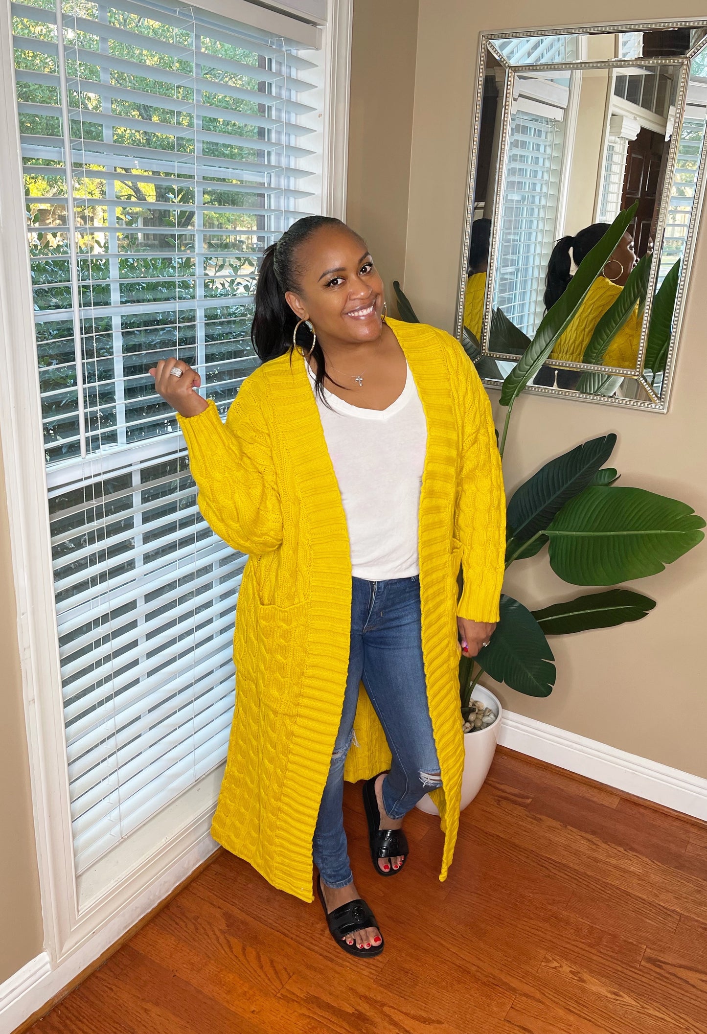 Chunky Maxi Sweater - Yellow